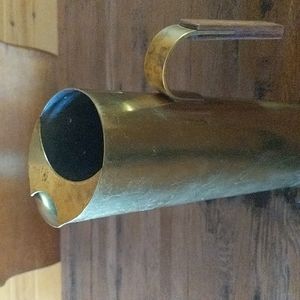 Stunning MCM Cocktail Brass and Rosewood Pitcher